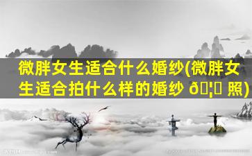 微胖女生适合什么婚纱(微胖女生适合拍什么样的婚纱 🦈 照)
